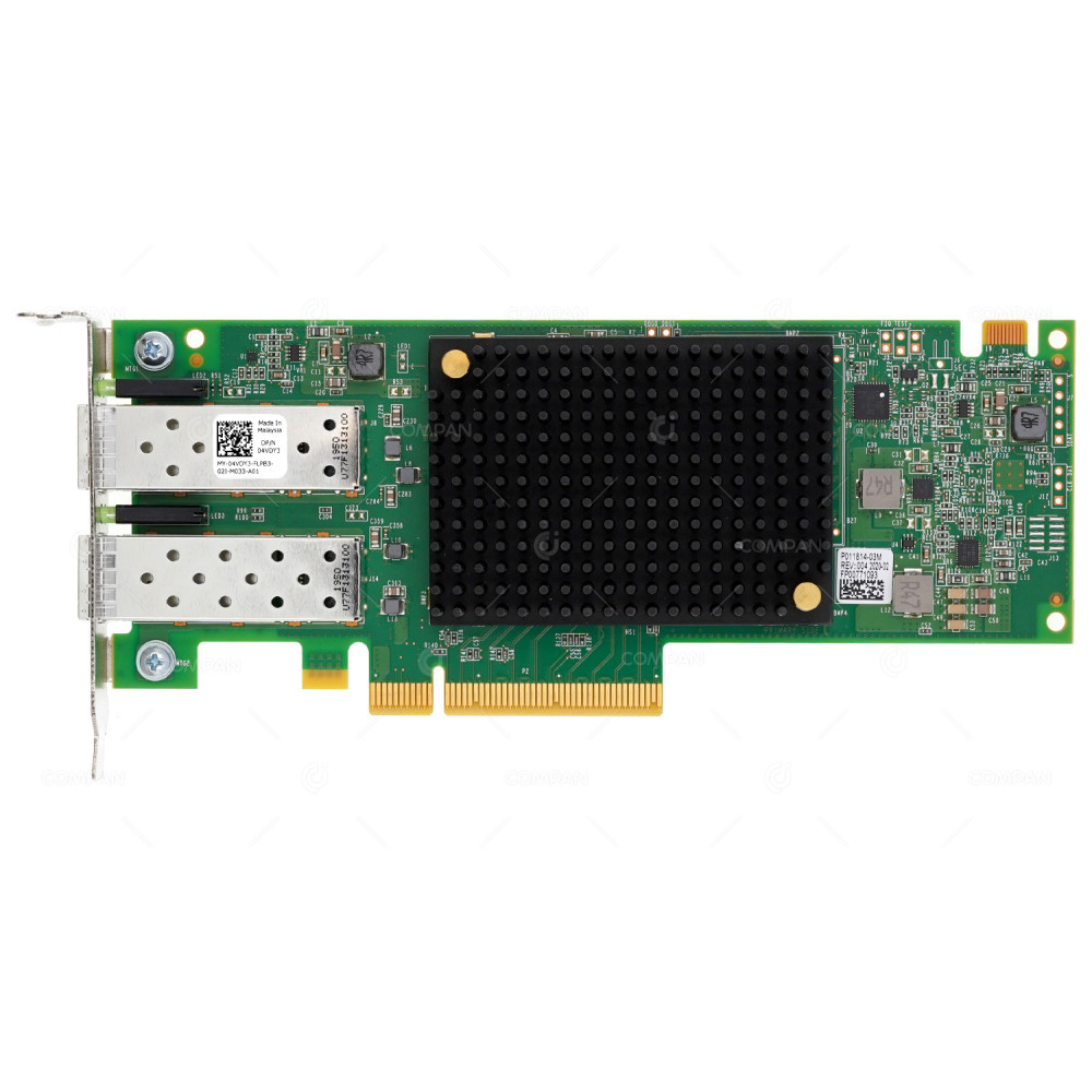 4VDY3 LP  DELL DUAL PORT 32GB SFP28 PCI-E 4.0 X8 FC HOST BUS ADAPTER LOW PROFILE